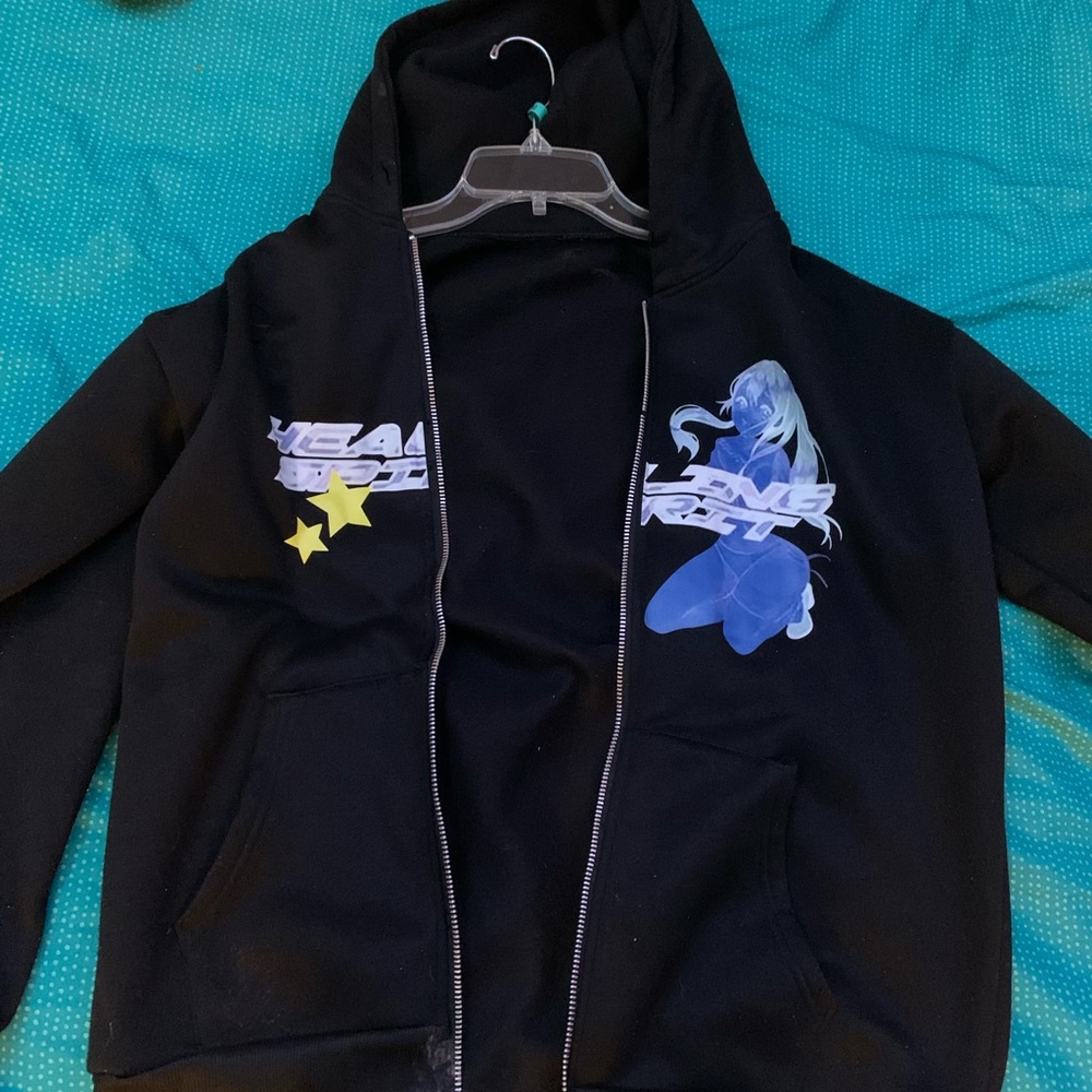 Y2K Anime Zip-up (Can't zip)